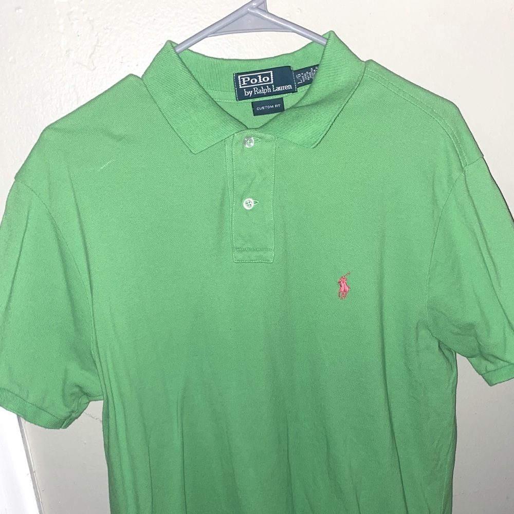 Ralph Lauren Custom Fit Green Polo